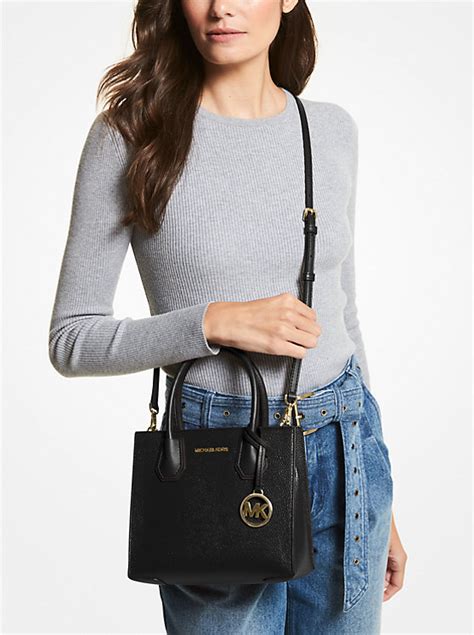 michael kors mercer extra-small pebbled leather crossbody|Michael Kors mercer best badger.